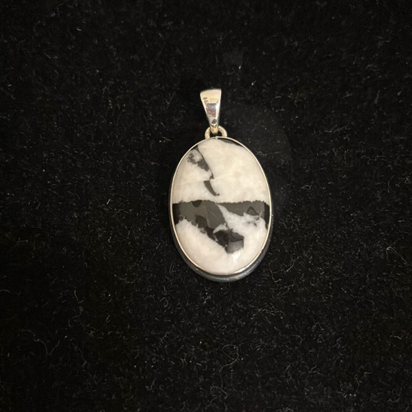 Jewelry - White buffalo pendant sterling silver